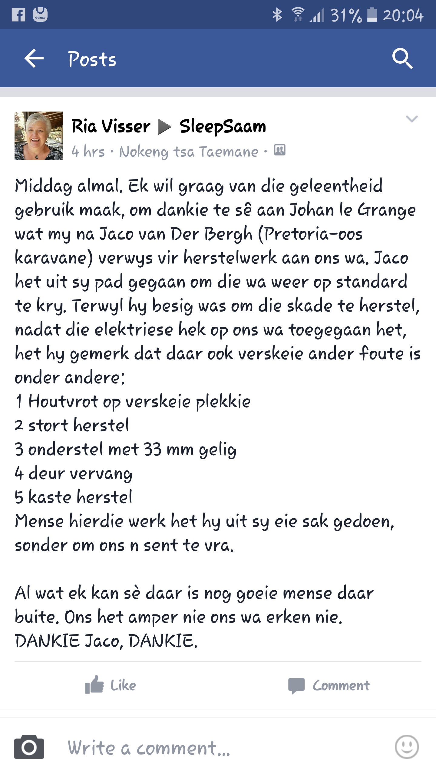 facebook Ria Visser